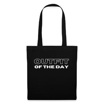 Outfit of the day white - Tote Bag - black - Front