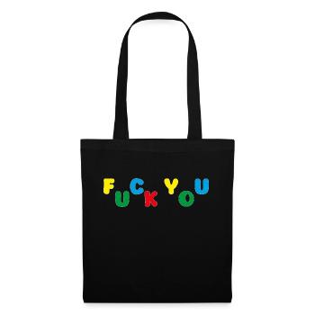 One playful F You - Stoffbeutel - Schwarz - Vorne