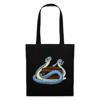 Gâteau Serpent - Sac en tissu - noir - Devant