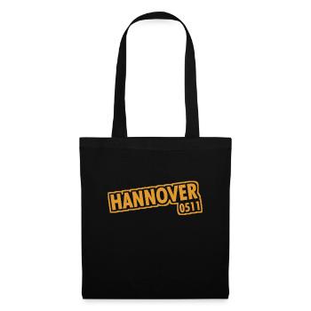 Hanovre - 0511 - Indicatif régional - Basse-Saxe - Sac en tissu - noir - Devant