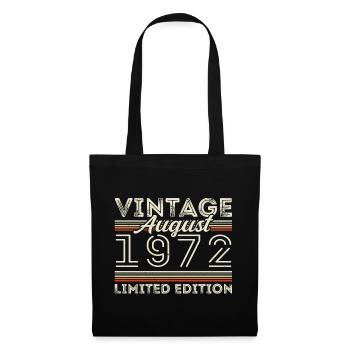 Août 1972 Légende depuis août 1972 Millésime 1972 - Sac en tissu - noir - Devant