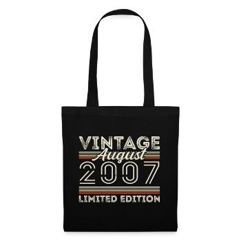 August 2007 Legend since August 2007 Vintage 2007 - Tote Bag - black - Front