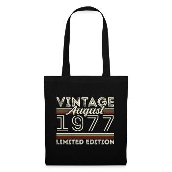 Août 1977 Légende depuis août 1977 Millésime 1977 - Sac en tissu - noir - Devant