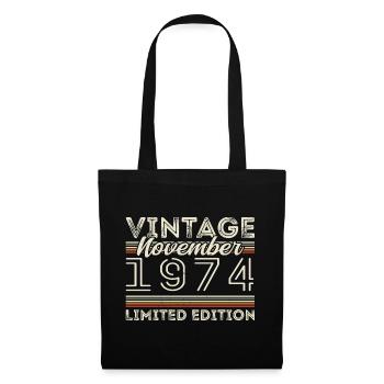 November 1974 Birthday Year November 1974 - Tote Bag - black - Front