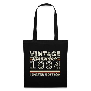 novembre 1984 Anniversaire né en novembre 1984 - Sac en tissu - noir - Devant