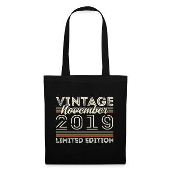 November 2019 Birthday Vintage November 2019 - Tote Bag - black - Front