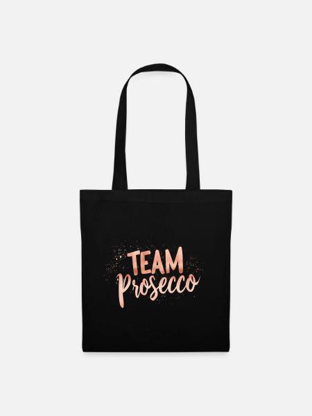 Team Prosecco! - Stoffbeutel - Schwarz