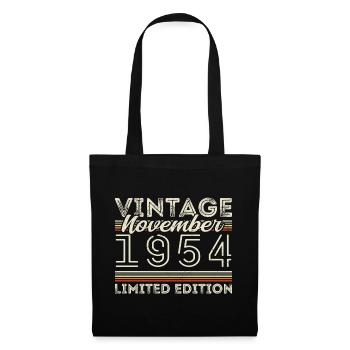 Year of birth November 1954 Birthday November 1954 - Tote Bag - black - Front