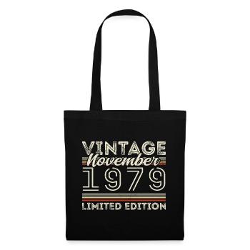 Millésime Novembre 1979 Anniversaire Novembre 1979 - Sac en tissu - noir - Devant