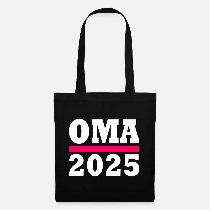 Oma 2025 - Stoffbeutel - Schwarz