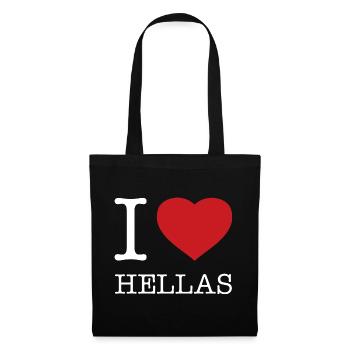 I LOVE HELLAS Greece - Tote Bag - black - Front