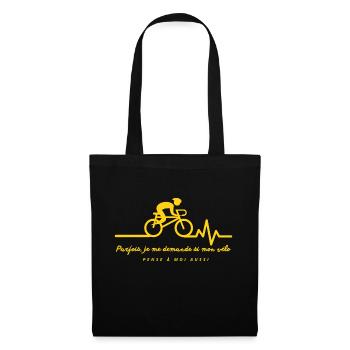Sometimes I wonder if my bike gift t-shirt - Tote Bag - black - Front