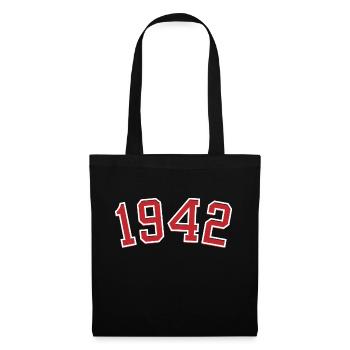 Année de naissance sport 1942 - Sac en tissu - noir - Devant