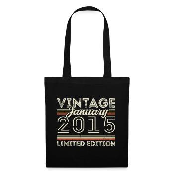 January 2015 Vintage 2015 - Birthday January 2015 - Tote Bag - black - Front