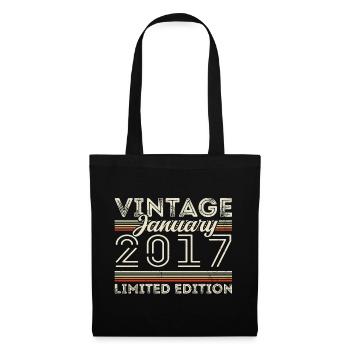 January 2017 Vintage 2017 - Birthday January 2017 - Tote Bag - black - Front