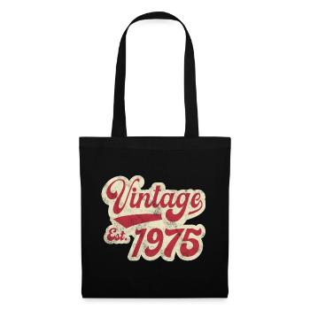 Vintage Est 1975 - Sac en tissu - noir - Devant