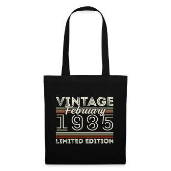 February 1985 Anniversary Gift - February 1985 - Tote Bag - black - Front
