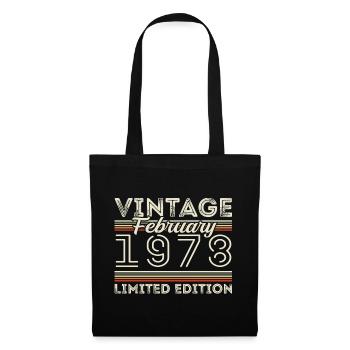 Februar 1978 Geschenk zum Jahrestag - Februar 1978 - Stoffbeutel - Schwarz - Vorne
