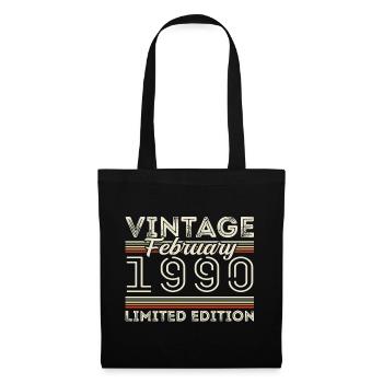 Cadeau d’anniversaire de février 1990 - Février 1990 - Sac en tissu - noir - Devant