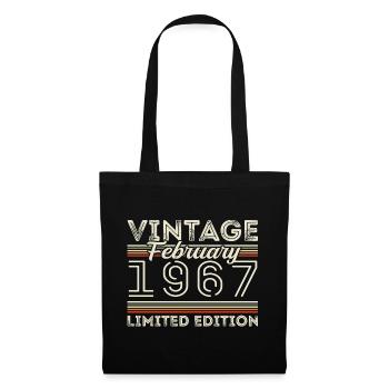Cadeau d’anniversaire de février 1967 - Février 1967 - Sac en tissu - noir - Devant