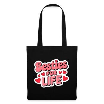 besties for life Galentine's Day 2026 - Tote Bag - black - Front
