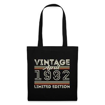 April 1982, Born in april 1982 - 43rd birthday - Tote Bag - black - Front