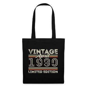 April 1980, Born in april 1980 - 45th birthday - Tote Bag - black - Front