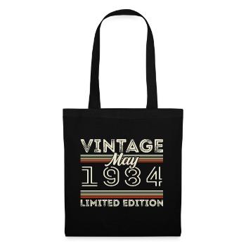 Mai 1984 Anniversaire 1984, Légendaire depuis mai 1984 - Sac en tissu - noir - Devant