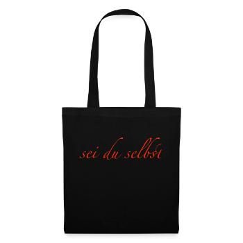 sei du selbst - Stoffbeutel - Schwarz - Vorne