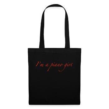 Pianiste - Sac en tissu - noir - Devant