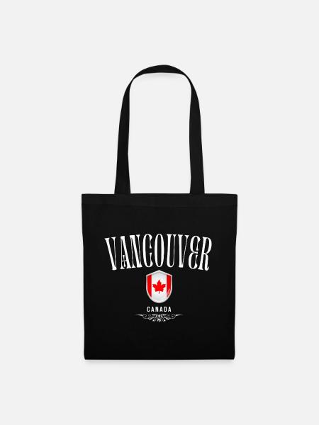 Vancouver Kanada, Vancouver Souvenir - Stoffbeutel - Schwarz