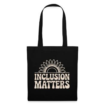 Inclusion counts Sun design with flower - Tote Bag - black - Front