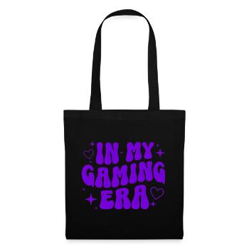 Cadeau de jeu Gamer Jeu vidéo Rétro - Sac en tissu - noir - Devant