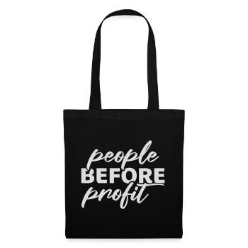 Logo de l’activisme People Before Profit Justice - Sac en tissu - noir - Devant