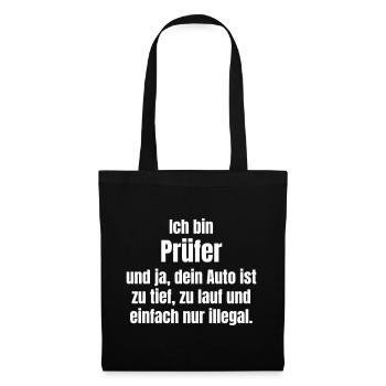 Je suis inspecteur de voiture trop profond - Sac en tissu - noir - Devant
