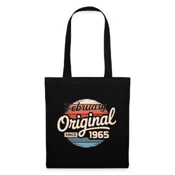 Février 1965 Cadeau d’anniversaire Février 1965 - Sac en tissu - noir - Devant