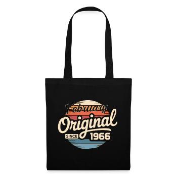 Février 1966 Cadeau d’anniversaire Février 1966 - Sac en tissu - noir - Devant