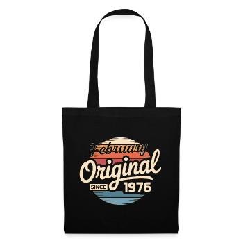 Cadeau d’anniversaire de février 1976 Février 1976 - Sac en tissu - noir - Devant