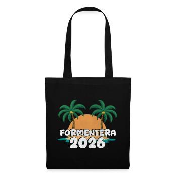 Formentera 2026 - Sac en tissu - noir - Devant
