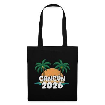 Cancun 2026 - Stoffbeutel - Schwarz - Vorne
