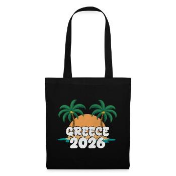 Greece 2026 - Stoffbeutel - Schwarz - Vorne