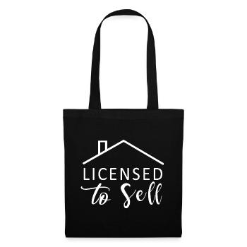 Agent immobilier Agent immobilier - Sac en tissu - noir - Devant