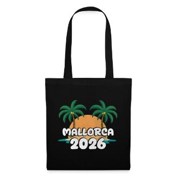 Mallorca 2026 - Stoffbeutel - Schwarz - Vorne
