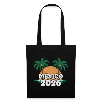 Mexique 2026 - Sac en tissu - noir - Devant