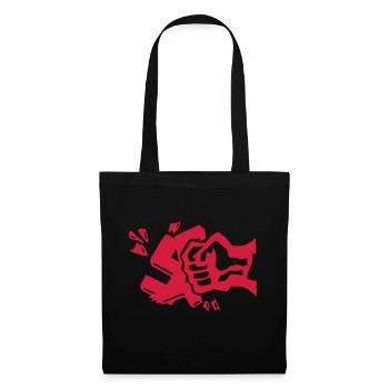 Against Nazis - Tote Bag - black - Front