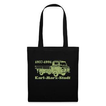 Barkas Pritsche - Stoffbeutel - Schwarz - Vorne