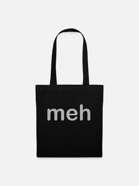 Meh - Stoffbeutel - Schwarz