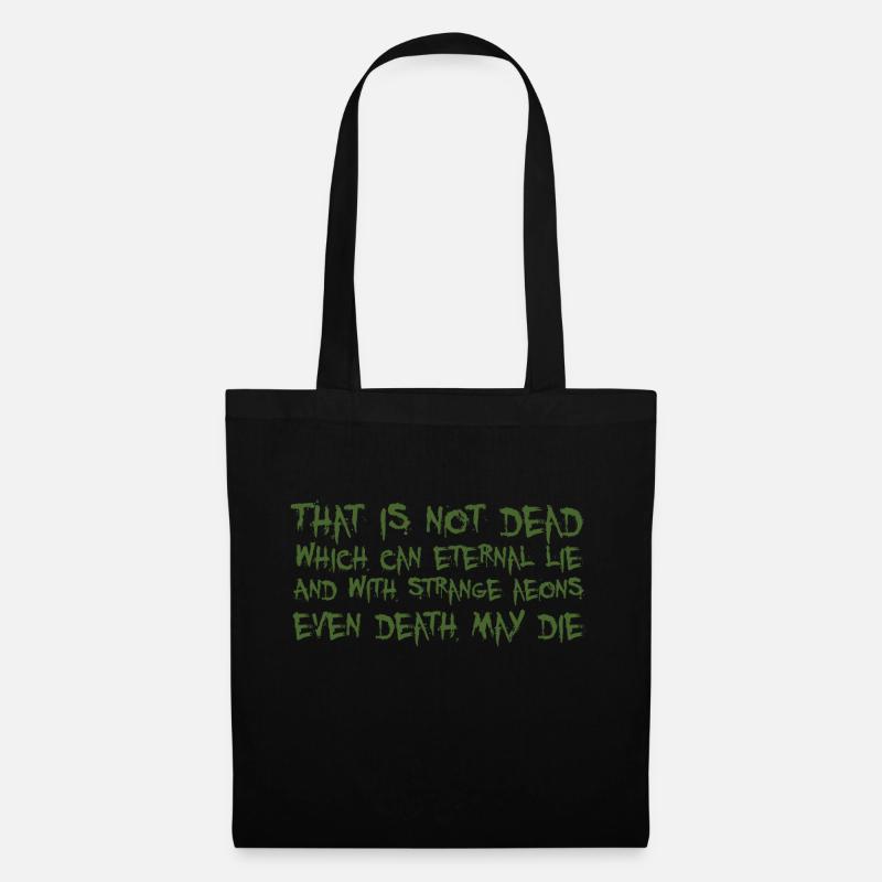 That is not dead which can eternal lie (Cthulhu) - Stoffbeutel - Schwarz