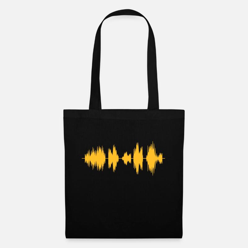 Graphique Son - Sac en tissu - noir