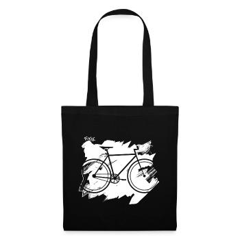 Bicycle Velo Fixie - Tote Bag - black - Front